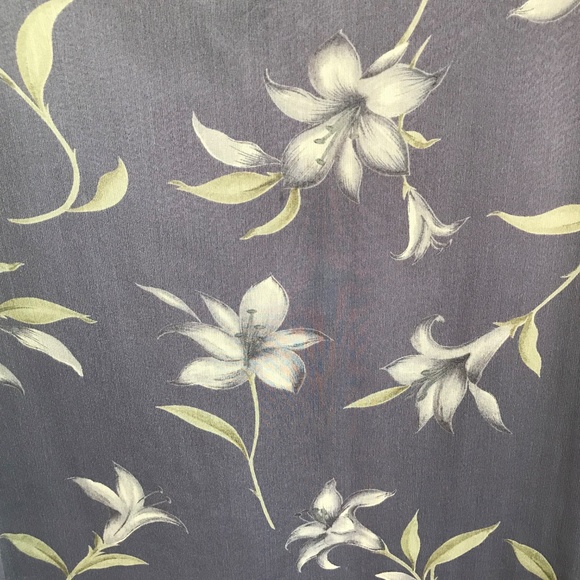 CHARTER CLUB Floral Maxi Dress Purple Sheer Short Sleeve Women’s Plus Size 20 2X - Picture 5 of 16